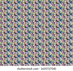 Seamless geometric ornamental vector pattern. Abstract background