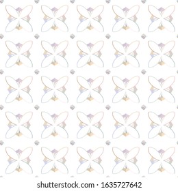 Seamless geometric ornamental vector pattern. Abstract background