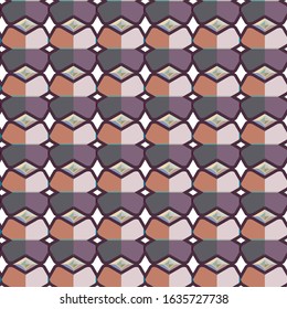 Seamless geometric ornamental vector pattern. Abstract background