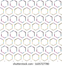 Seamless geometric ornamental vector pattern. Abstract background