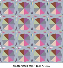 Seamless geometric ornamental vector pattern. Abstract background