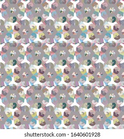 Seamless geometric ornamental vector pattern. Abstract background