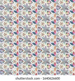 Seamless geometric ornamental vector pattern. Abstract background