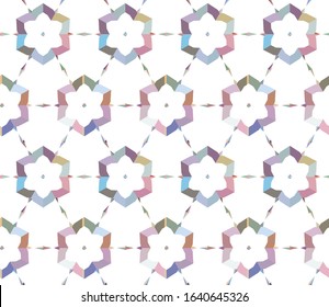 Seamless geometric ornamental vector pattern. Abstract background