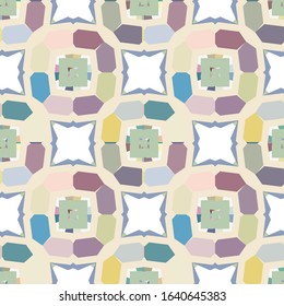 Seamless geometric ornamental vector pattern. Abstract background