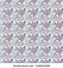 Seamless geometric ornamental vector pattern. Abstract background