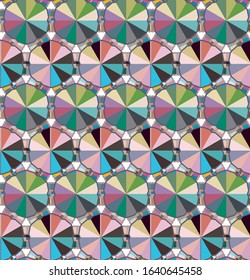 Seamless geometric ornamental vector pattern. Abstract background