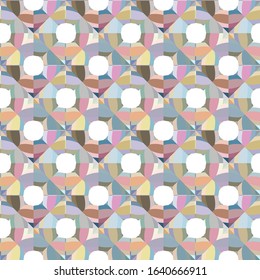 Seamless geometric ornamental vector pattern. Abstract background