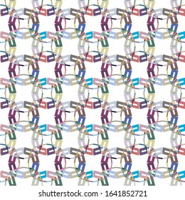 Seamless geometric ornamental vector pattern. Abstract background