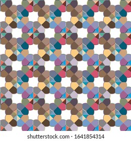 Seamless geometric ornamental vector pattern. Abstract background