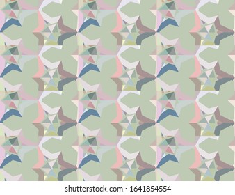 Seamless geometric ornamental vector pattern. Abstract background