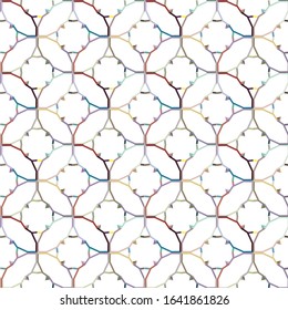 Seamless geometric ornamental vector pattern. Abstract background