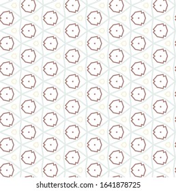 Seamless geometric ornamental vector pattern. Abstract background
