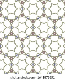 Seamless geometric ornamental vector pattern. Abstract background
