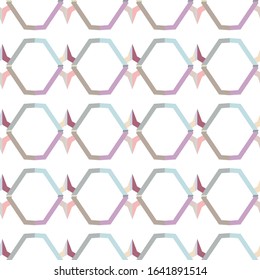 Seamless geometric ornamental vector pattern. Abstract background