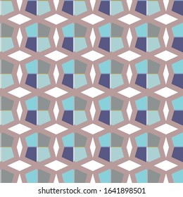 Seamless geometric ornamental vector pattern. Abstract background