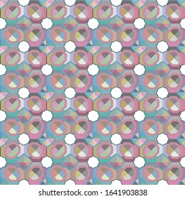 Seamless geometric ornamental vector pattern. Abstract background