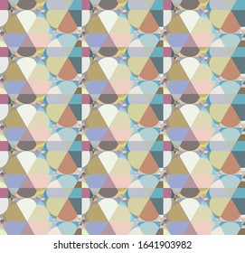 Seamless geometric ornamental vector pattern. Abstract background