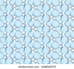Seamless geometric ornamental vector pattern. Abstract background