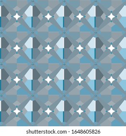 Seamless geometric ornamental vector pattern. Abstract background