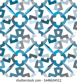 Seamless geometric ornamental vector pattern. Abstract background