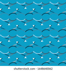 Seamless geometric ornamental vector pattern. Abstract background