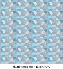 Seamless geometric ornamental vector pattern. Abstract background