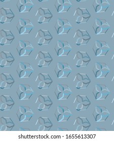 Seamless geometric ornamental vector pattern. Abstract background
