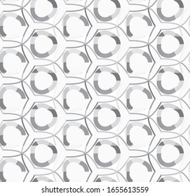 Seamless geometric ornamental vector pattern. Abstract background