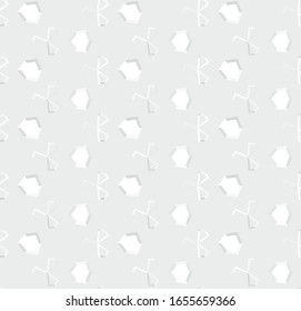 Seamless geometric ornamental vector pattern. Abstract background
