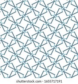 Seamless geometric ornamental vector pattern. Abstract background