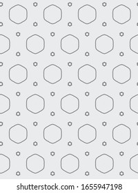 Seamless geometric ornamental vector pattern. Abstract background
