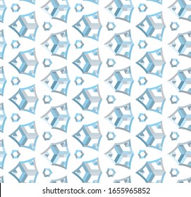 Seamless geometric ornamental vector pattern. Abstract background