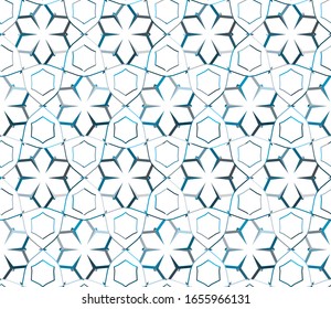 Seamless geometric ornamental vector pattern. Abstract background