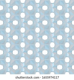 Seamless geometric ornamental vector pattern. Abstract background