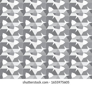 Seamless geometric ornamental vector pattern. Abstract background