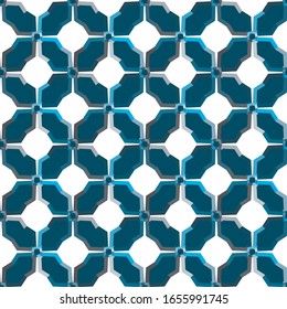 Seamless geometric ornamental vector pattern. Abstract background