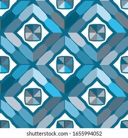 Seamless geometric ornamental vector pattern. Abstract background