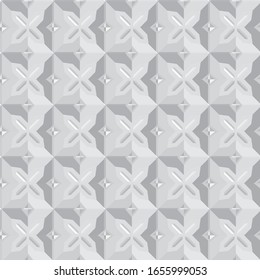 Patrón de vectores ornamentales geométricos sin soldadura.Antecedentes abstractos