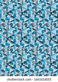 Seamless geometric ornamental vector pattern. Abstract background