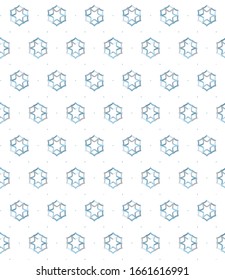 Seamless geometric ornamental vector pattern. Abstract background