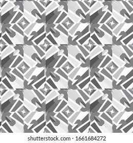 Seamless geometric ornamental vector pattern. Abstract background