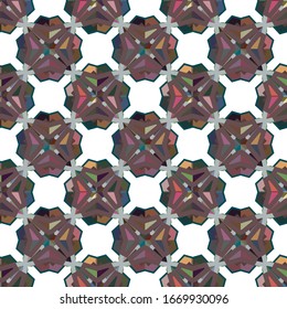 Seamless geometric ornamental vector pattern. Abstract background