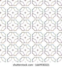 Seamless geometric ornamental vector pattern. Abstract background