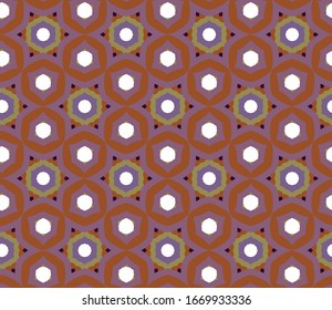 Seamless geometric ornamental vector pattern. Abstract background