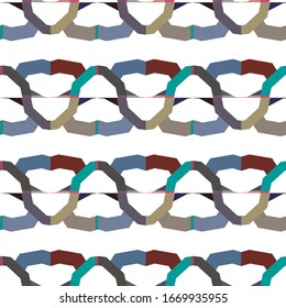 Seamless geometric ornamental vector pattern. Abstract background