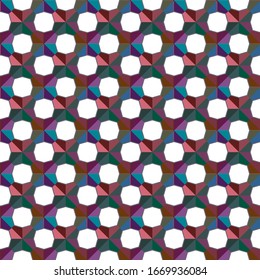 Seamless geometric ornamental vector pattern. Abstract background