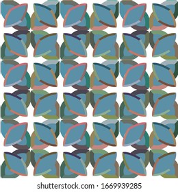 Seamless geometric ornamental vector pattern. Abstract background