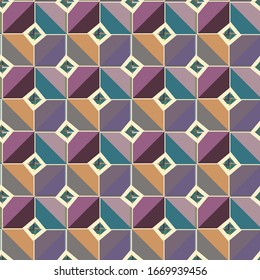 Seamless geometric ornamental vector pattern. Abstract background