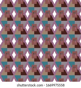 Seamless geometric ornamental vector pattern. Abstract background